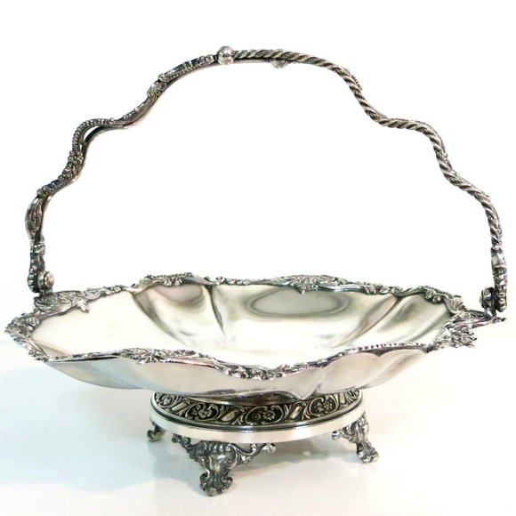 Antique - The Meridan Silver Plate Co. 01663 Bridal Basket - Silver Plate - Picture 2 of 14